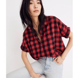 NWT Madewell Flannel Shirt (Size M)